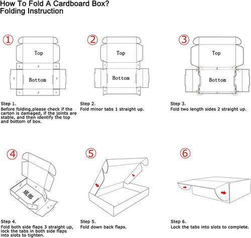 RLAVBL Shipping Boxes - 6x4x3 Inches White Corrugated Cardboard | Set of 25 Mailer Boxes for Small Business