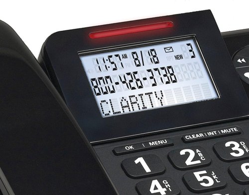 Clarity E814CC Amplified Corded/Cordless Phone Combo with Answering Machine | Dual-SIM, Dual Keypad
