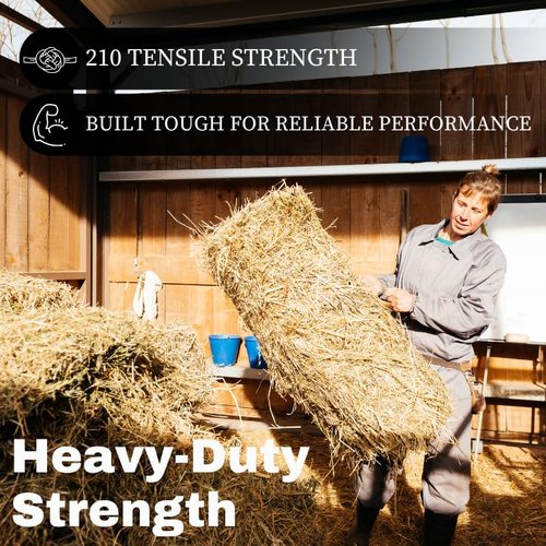 Bridon MAX® Baler Twine WR210 x 6,500' – Orange Premium Strength Agricultural Twine – Made in USA – Single Spool for Large Square Bales