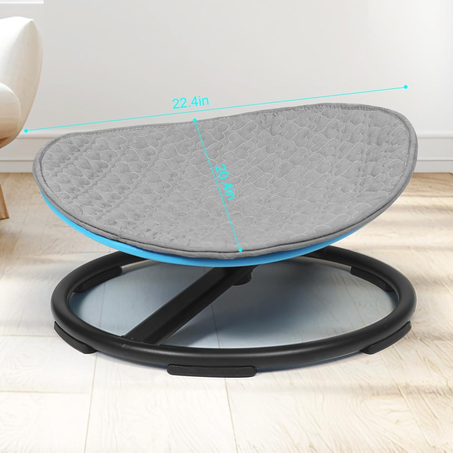 Skiennix Anti-Slip Seat Cushion - Double-Layered Thick Padding for Swivel Chairs | Ideal Comfort & Support