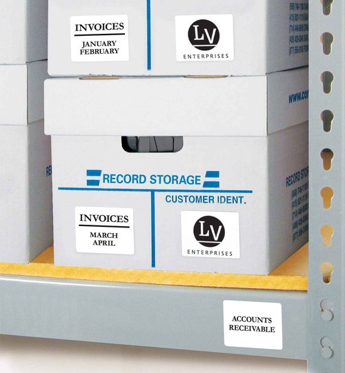 Avery ID Labels, Sure Feed Technology, Permanent Adhesive, 2" x 2-5/8", 5 Packs (6572)