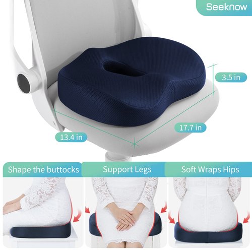 Back Cushions & Seat Cushions for Chair Car Seat Back Memory Foam Seat Cushion Back Chair Pillow Hemorrhoid Pillow Back&butt Rest Pillow Back Cushion for Back Pain Seat Cushion for Tailbone Pain