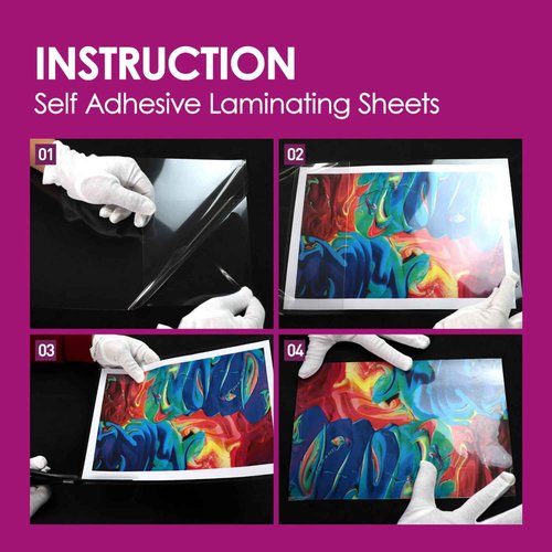 Menu Size 10 Sheets +Letter Size 100 Sheets - HA SHI Self Laminating