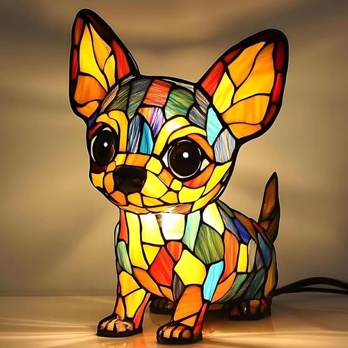 SEPSUMMER Dachshund Lamp, Cute Dog Series Art Night Light, Pet Dogs Themed LED Table Lamps with Warm Ambient Glow for Dog Lovers (Dachshund, 6'')