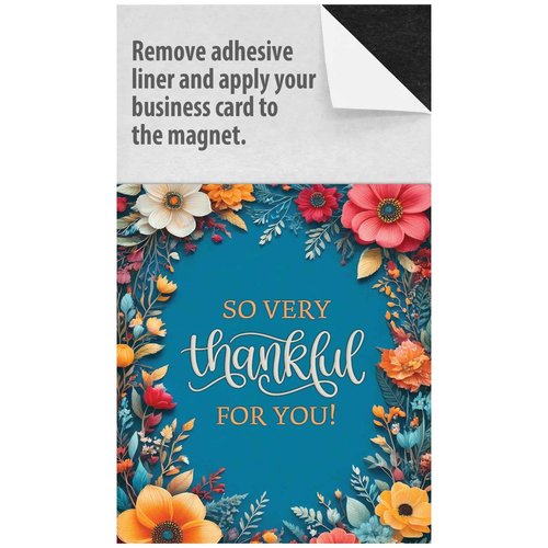2026 Peel and Stick Magnetic Business Card Calendars, Box of 100, Includes Envelopes, Mail for 1oz Rate, Great Sales Marketing Tool (Thankful - 100 Pack)