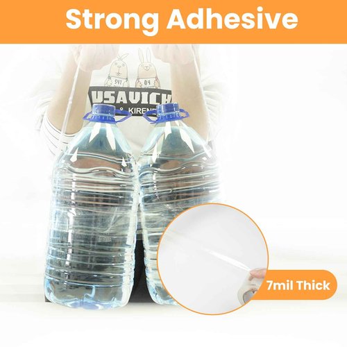 TAPEBEAR Storage Packaging Tape - 48 Rolls Super Clear 2.7mil x 1.88" x 55 Yards Packing Tape - Heavy Duty, Transparent, Long Lasting for Storage and Packing - 2640 Total Yards