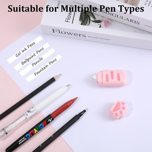6Pcs White Out Correction Tape for Writing Instrument, Cute Cat Claw White Out Tape Correction Tape for Instant Corrections Wrong Writing At Any Time for school, Office Supplies Kawaii Birthday Gifts