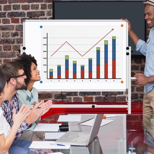 BSTPCOO Dry Erase Board with Stand 36"x24", Height Adjustable Mobile White Board with Stand Rolling Magnetic Whiteboard on Wheels Standing Whiteboard Including 1 Eraser, 2 Markers and 20 Magnets