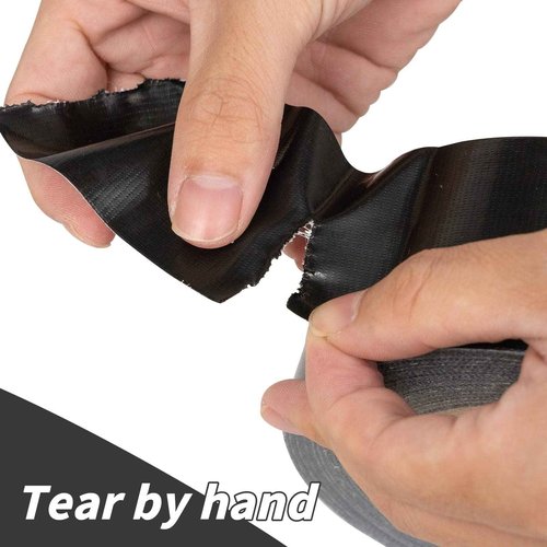 Oleitodh 22 Pack Black Duct Tape Bulk, 2 Inch Heavy Duty (Total 660 Yards), Strong No Residue All-Weather Tape, Tear by Hand, Multi-Use for Indoor
