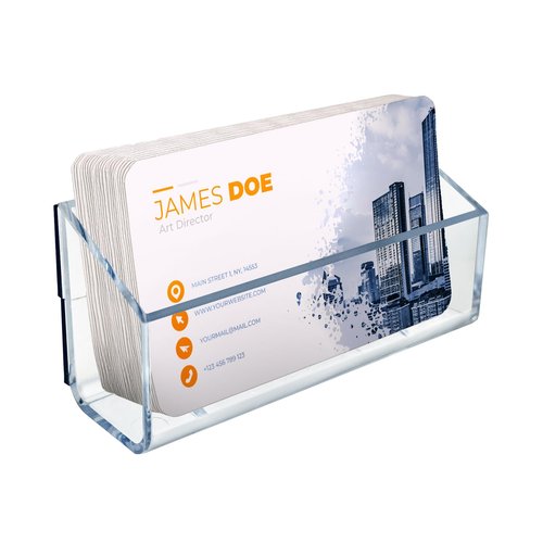 Azar Displays 252018 Business Card Pocket With Magnetic Tape Pack of 10