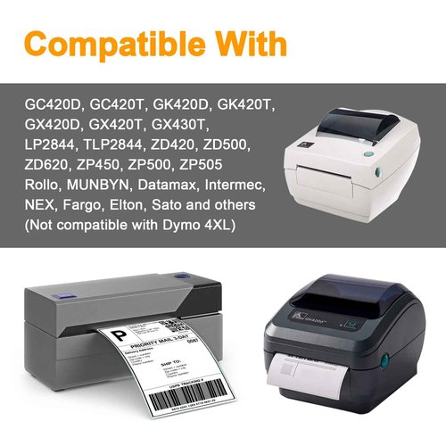 (31200 Labels/24 Rolls) Labelebal 2" x 1" Direct Thermal Label (3-Proof 1" Core) Multipurpose Shipping Address Barcodes Labels Compatible for Zebra & Rollo Desktop Label Printer (1300 Labels/Roll)