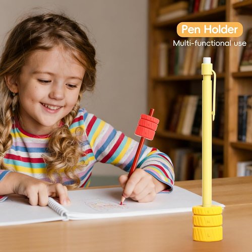 Skiennix Adjustable Pencil Weights - Textured Silicone Handwriting Aid for Kids & Adults | 9-Pack, 0.5-2.1oz