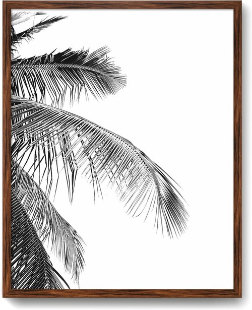 Rustic Walnut Frame - 22x28 Poster Frame for Artwork, Photos & Puzzles | Ideal for Holiday Decor