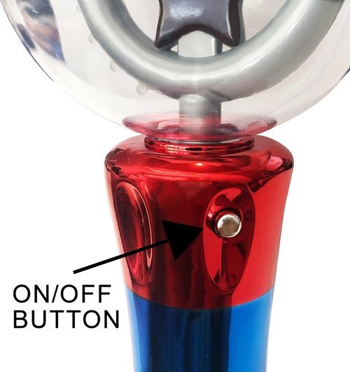 ArtCreativity Light-Up Toy Wand - LED Spinning Magic Ball, Sensory Spinner for Kids, Perfect Party Favor & Classroom Prize