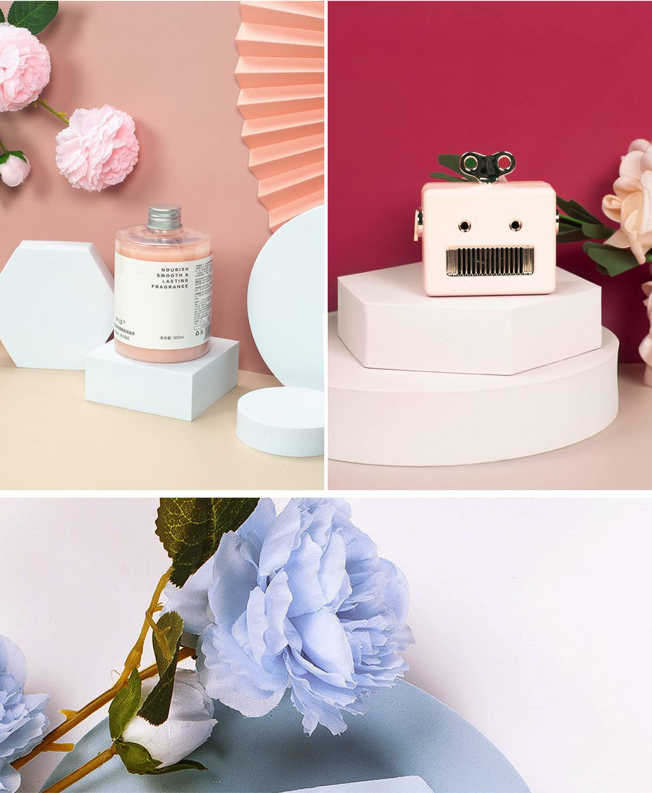 14PCS Product Photography Props: Small Product Photoshoot Props- Hard Foam Photo Props for Jewelry Cosmetics Mini Items Picture