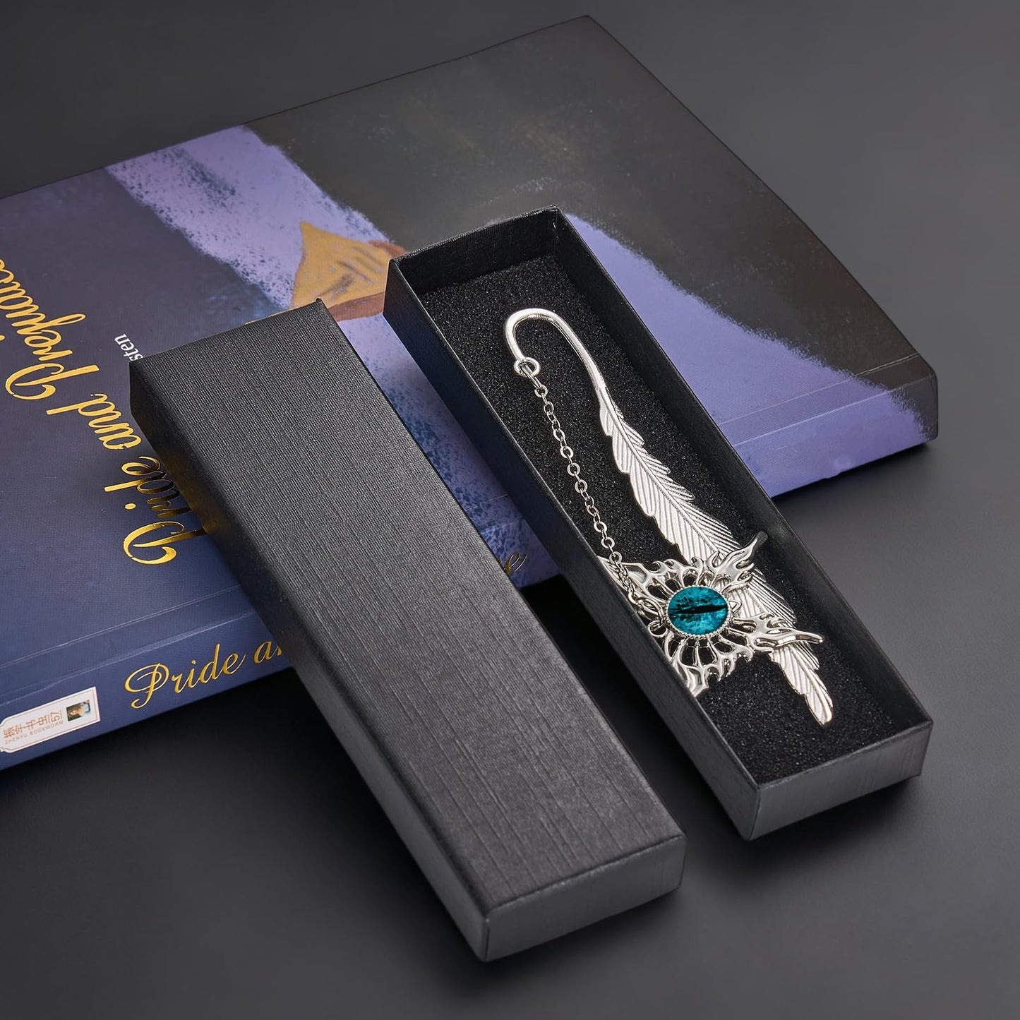 Butterfly Feather Pretty Personalized Cool Unique Metal Bookmark Book Marks for Reading Teacher Men Women Book Lovers Appreciation Graduation Birthday Retirement Friend Gifts (Blue)