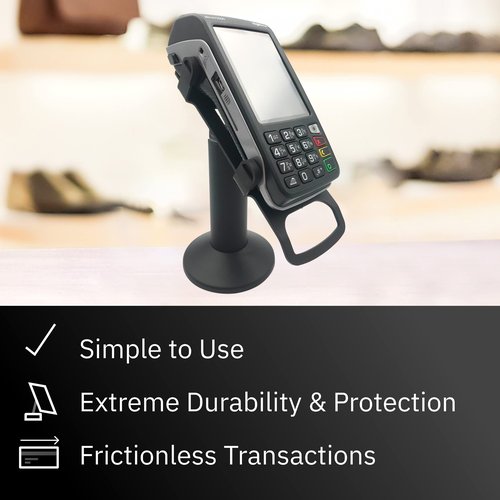 Discount Credit Card Supply DCCStands Ingenico Move/3500/5000 7" Swivel and Tilt Terminal Stand, Screw-in and Adhesive, Black