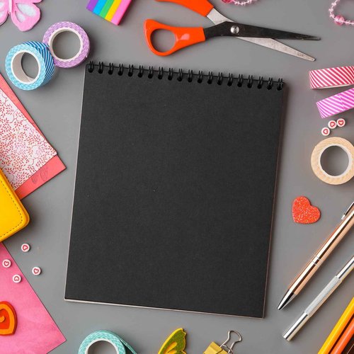 PATIKIL Chipboard Book Board, 14 x 11 inch 30 PT 35 Pcs Thick Chipboard Kraft Paper Sheets Bookbinding Making Supplies Kit for Designer Craft Book Binding Cover Backing Craft, Black