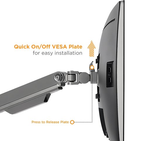 Mount-It! Dual Monitor Arm Mount Desk Stand | 2 x 3.0 USB Ports | Articulating Mechanical Spring Height Adjustable | Fits Two 24 27 29 30 32 Inch VESA 75 100 Compatible Screens | C-Clamp and Grommet