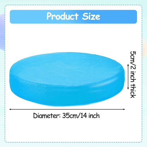 Marsui 12 Pcs Extra Thick Round Floor Cushions for Kids Toddlers 14" Flexible Seating Pillows for Classroom Elementary Daycare Preschool Playroom Reading Corner Alternative Sitting Chairs(Rainbow)