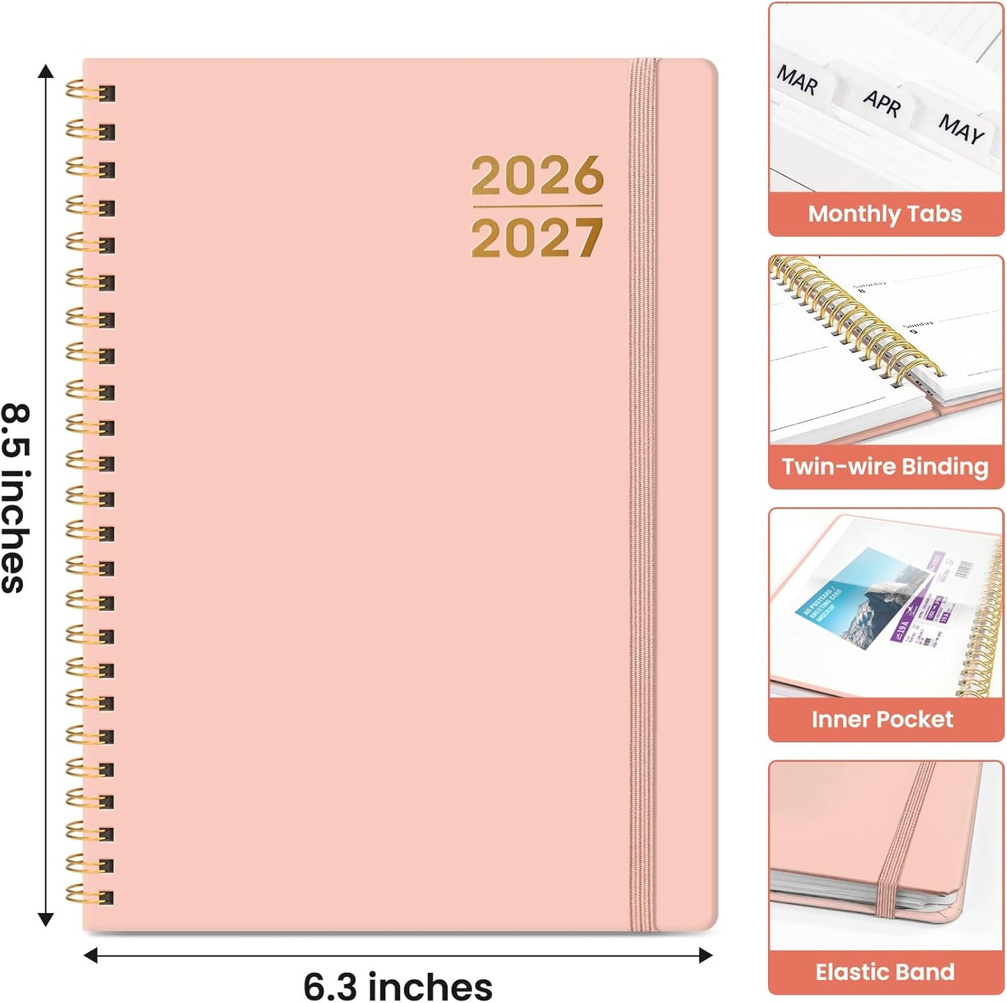 Skiennix Monthly Planner | 2026-2027 Academic Planner for Effective Organization