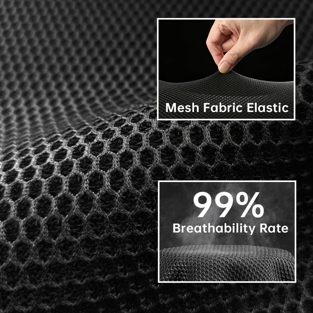 lumbar support for car, driver seat lumbar pillow, ergonomic car seat back cushion, Memory Foam mesh back support, orthopedic, Improve Sitting Posture Back Pain Relief, Soft Breathable Durable 1P
