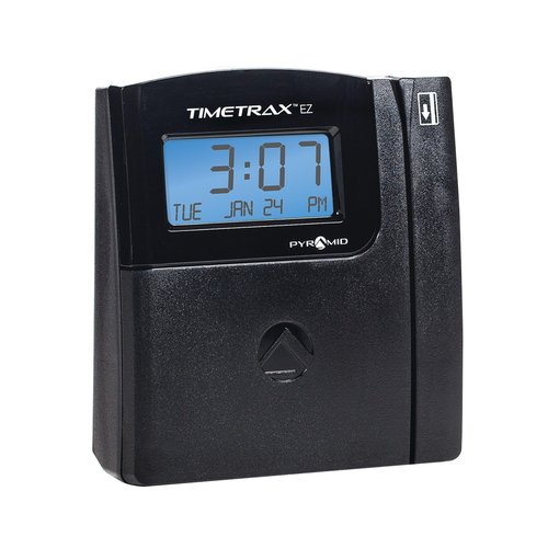 Pyramid Time Systems - TimeTrax Automated Swipe Card Time Clock System with Software Download [TTEZEK], Terminal, 50 Swipe Cards, Cables and Quick Start Guide - Made in The USA - Black