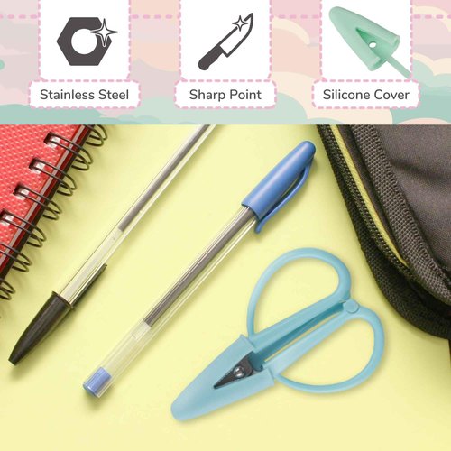 JubileeYarn Tiny Traveler Scissors - Portable Mini Airplane Snips - Beach Glass, Sea Pink, Aqua Haze - 30 Total Scissors