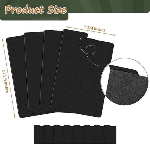 Lewtemi 100 Sheets Comic Book Dividers Tall Boards Dividers Black Comic Box Separators for Short or Long Cartoon Book Storage Boxes Office Supplies, 7 1/4 x 11 1/4 Inches