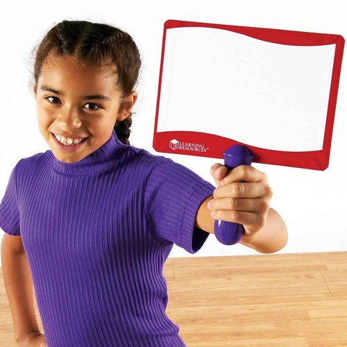 Learning Resources Write-on / Wipe-off Answer Boards, Set of 10 Erasable Boards, Ages 6+