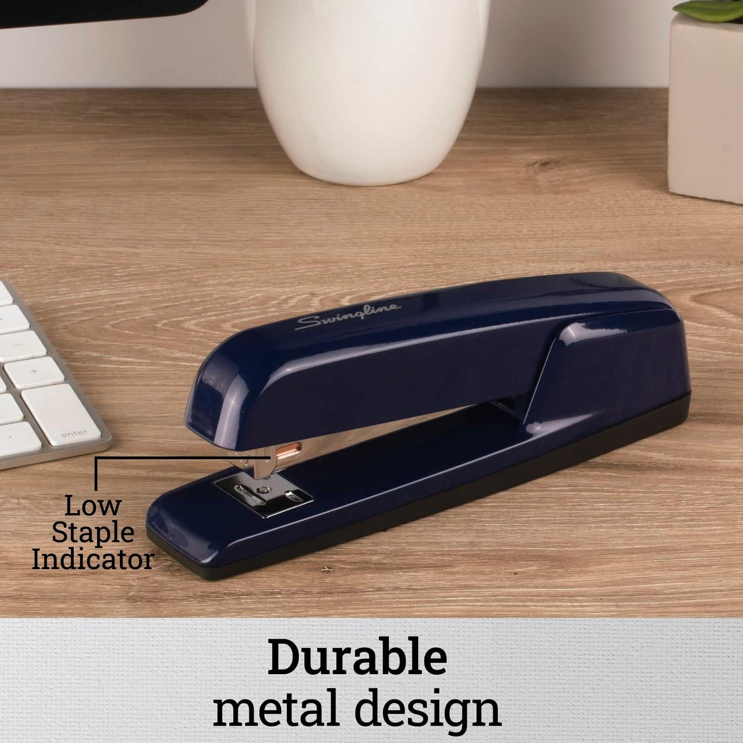 Swingline Stapler - Jam-Free 30 Sheet Capacity Metal Stapler in Royal Blue | Pack of 2