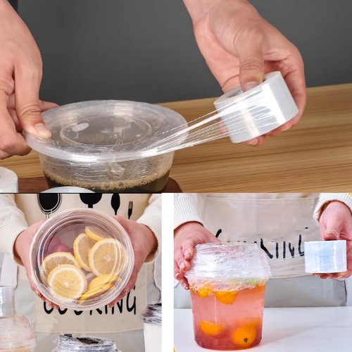 1.57 * 1312ft Heavy Duty Stretch Wrap, Stretch Film for Bottles Jars Seals Cans, Bottle Sealer Mini Shrink Wrap Roll, for Garden Grafting Plant Tape Packing Supplies