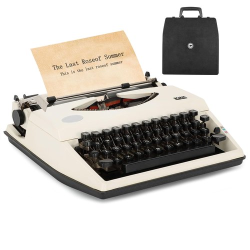 Manual Typewriter,1980s Traditional Portable Vintage Typewriter Deeply Restored,Manual Typewriter for Writing,Letters and Vintage Collectible Present,Classic Retro Manual Typewriter