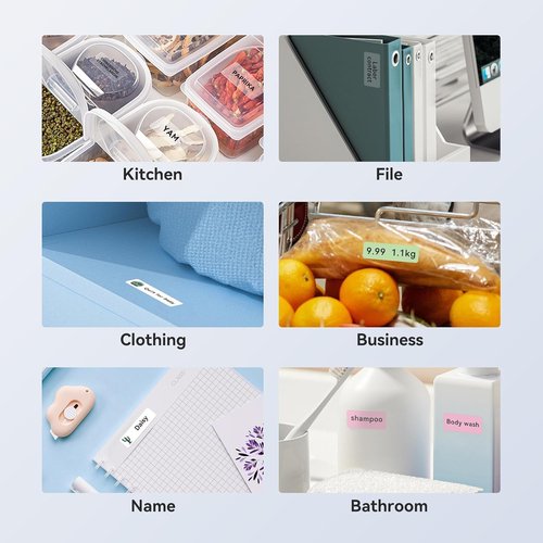 NIIMBOT Label Maker Tape - Replacement for D11/D110/D101 | 12 x 40 mm (0.47'' x 1.57'') - Blue