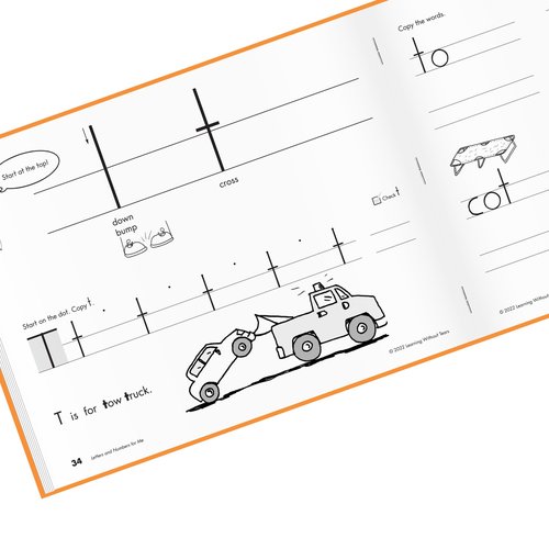 Learning Without Tears Letters and Numbers for Me Student Workbook, Age 5+, Preschool, Handwriting Practice, Writing Book, School & Home, Language Arts, Tutoring, Sensory