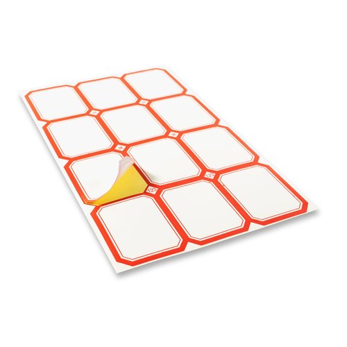 BloxBerry Small Cubby Bins 12 Piece Pack for Office Storage Kids Classroom or Toy Home Organizing Cube Bin with Plastic Container Self Adhesive Labels (11.6 x 7.7 x 4.9 Inch