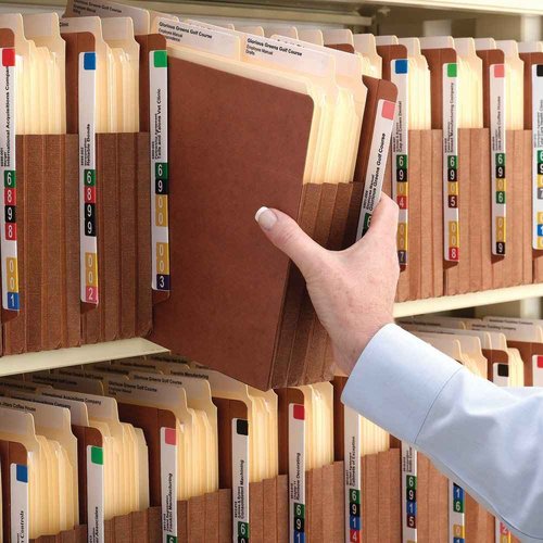 Smead End Tab TUFF® File Pocket, Reinforced Straight-Cut Tab, 7" Expansion, Tyvek® Gusset, Extra Wide Letter Size, Redrope, 5 per Box (73795)