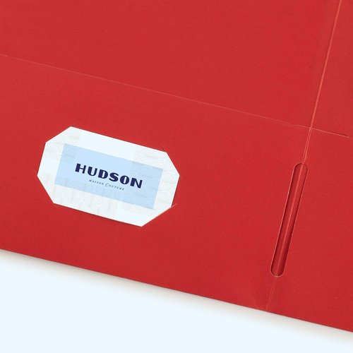 Avery Two Pocket Folders - Holds Up to 40 Sheets with Business Card Slot | 25 Red Folders (47989)