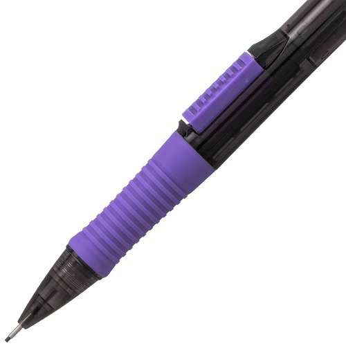 Pentel Quick Click Pop Mechanical Pencil, (0.7mm) Med. Line, Assorted Barrels, Spinner Display - 42 Pieces (PD217A-42)