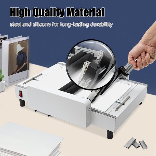 CUBELLIN 2 in 1 Paper Folding & Binding Machine A3 Booklet Maker MAX 11.7"×16.5" Paper Binder Stapler Machine 200-300 Books/Hr Booklet Maker for Offices, Schools