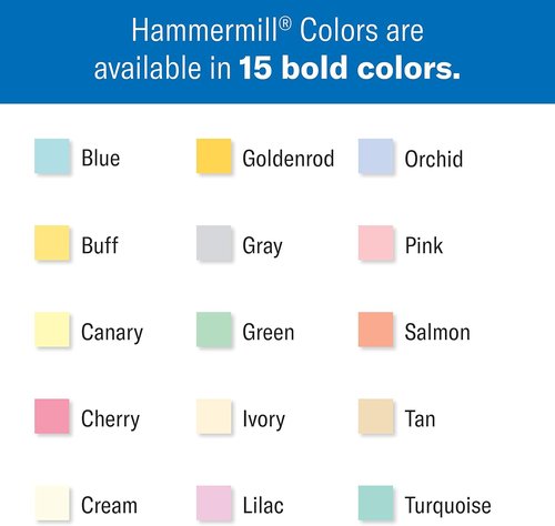Hammermill Colored Paper - 20 lb Orchid Printer Paper, 8.5 x 11 - Made in the USA, 500 Sheets