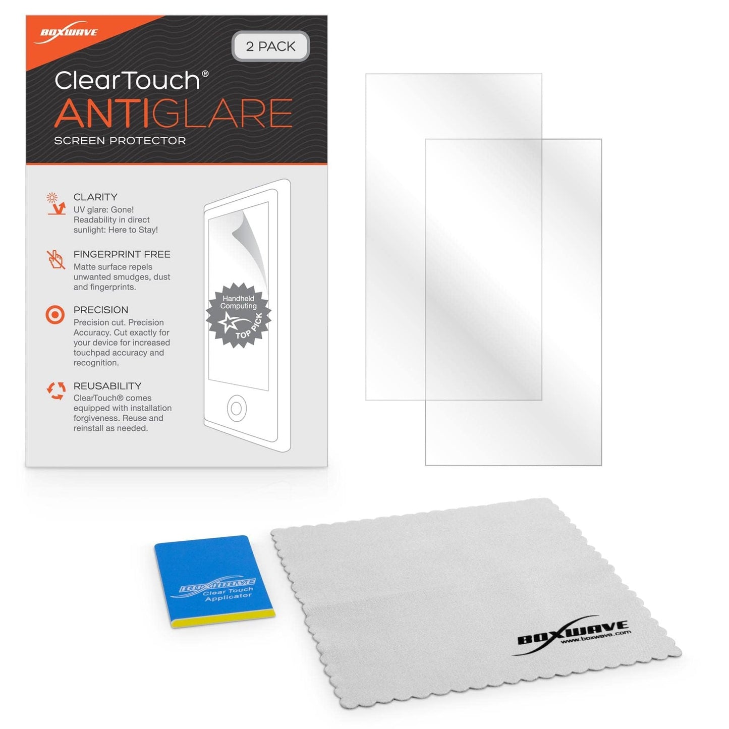 BoxWave Screen Protector Compatible with Nikon Coolpix S9100 - ClearTouch Anti-Glare (2-Pack), Anti-Fingerprint Matte Film Skin