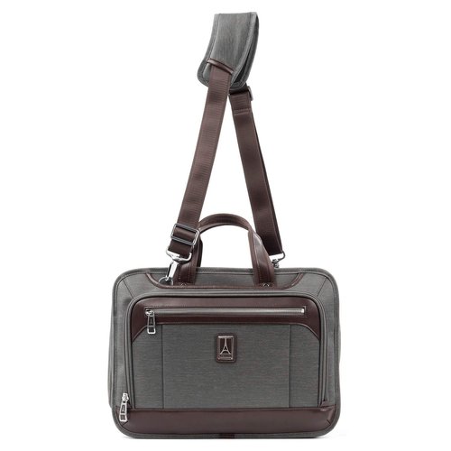 Travelpro Platinum Elite Expandable Business Laptop Briefcase, Fits up to 15.6 Laptop, Work School Travel, Men and Women, Vintage Grey
