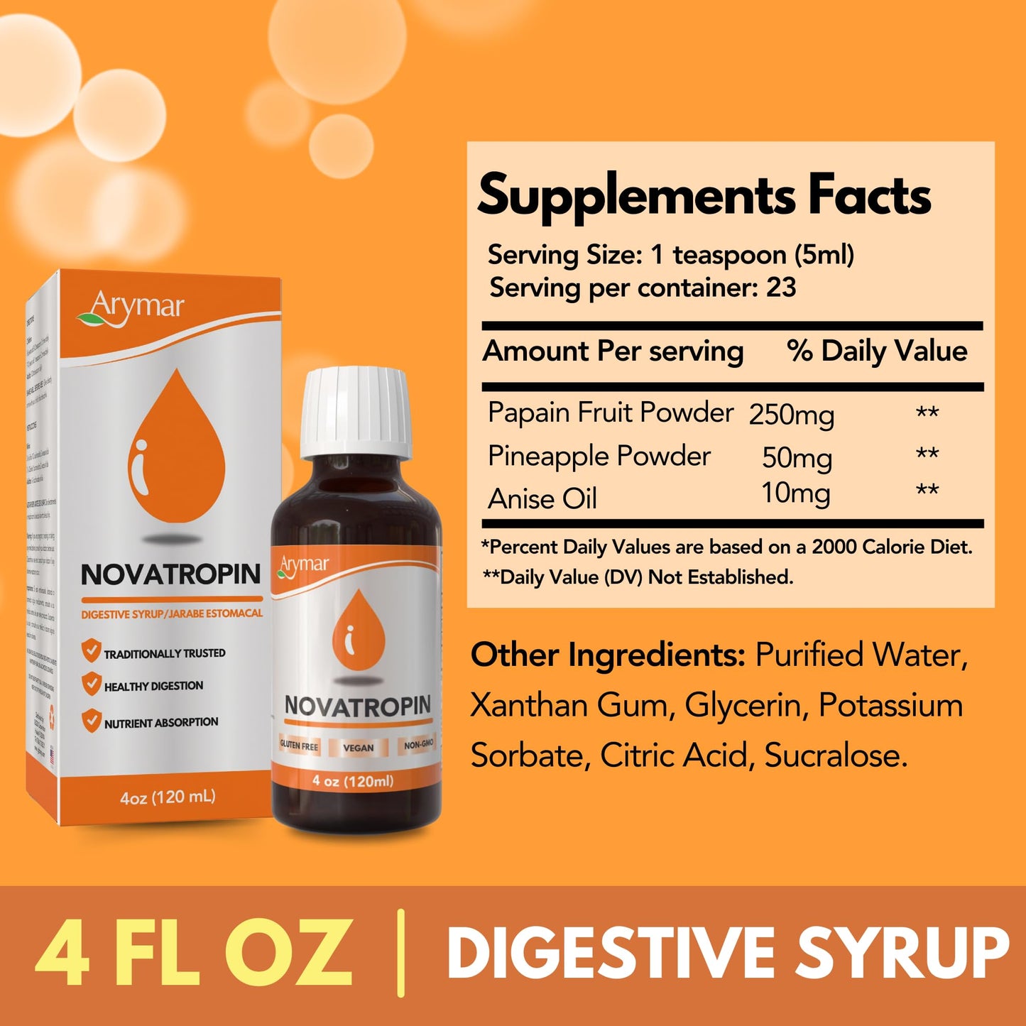 Arymar Novatropin Supplement 4oz