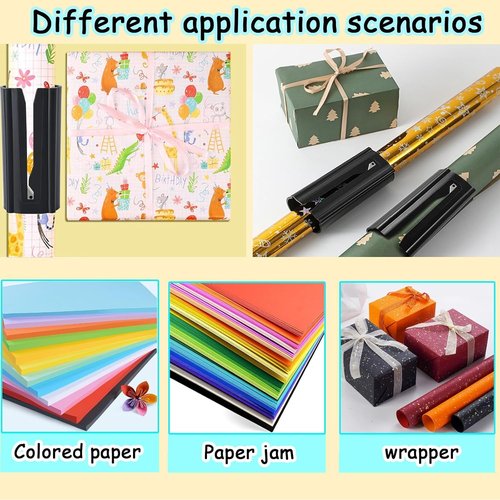 Wrapping Paper Cutter,2 Pack Gift Wrap Cutter,Wrapping Paper Cutter Slider,Gift Wrapping Paper Cutter,Christmas Wrapping Paper Cutter,Gift Wrap Cutter Tool for Christmas Paper Cutter,Birthday