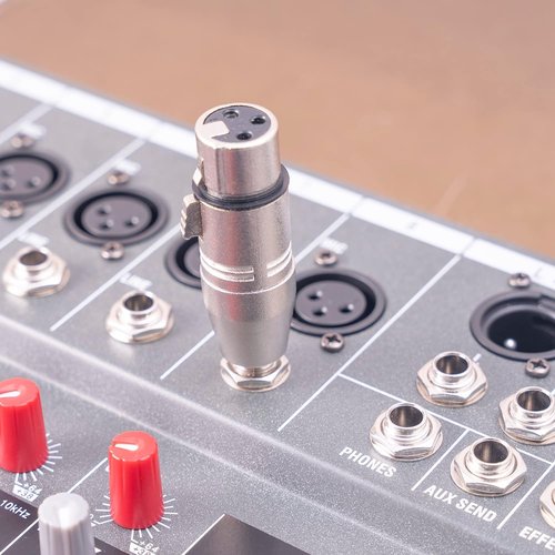 Seefeful 1/4" TRS to XLR Adapter 4 Pack, 2 Pack Male and Female to 6.35mm, Balanced Quarter Inch 6.35mm to XLR Male/Female Adapters for Mixers, Microphones, Amplifiers