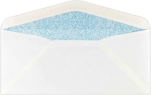 LUXPaper #10 Business Double Window Envelopes | Security Tint | 4 1/8" x 9 1/2" | White | 24lb. Text | 500 Qty