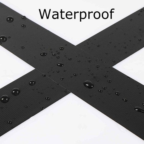 SinoPack Duct Tape 12 Pack Heavy Duty Waterproof Black Duct Tape No Residue Total Length 240 Yards x 1.88 Inch x 9Mils,Strong Adhesive Black Tape for Indoor Outdoor Repairs Tear by Hand