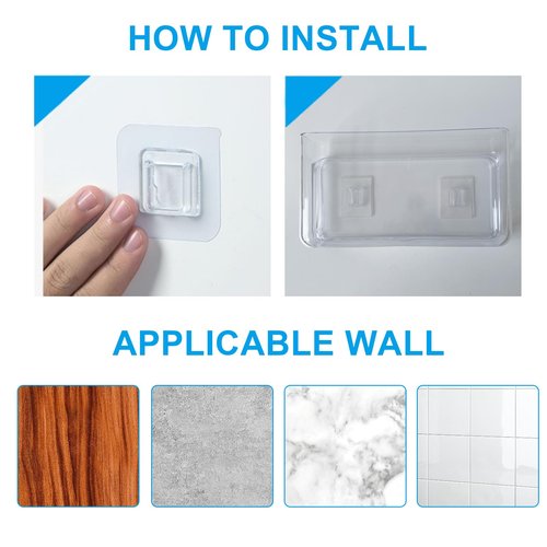 Voittozege 3 Pack Plastic Wall Folders, Acrylic Single Pocket Wall Mount File Holder Clear Hanging Wall File Organizer Plastic Single Pocket Hanging for Office Home Bathroom, 8.6x4.7x2.1 Inch