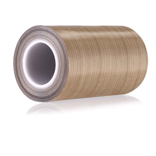 SENCOL PTFE Coated Fiberglass Telfon Tape,high Temperature Tape;Drying Mechanical Conveyor Belt; Welding Sealing Tape; -196℃ - +300℃ … (Brown, 100mm x 12yards x 0.18mm)